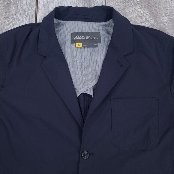 Eddie Bauer Jacket Mens 44T Voyager Travel Blazer Blue Travex Sport Coat Field - Picture 5 of 9